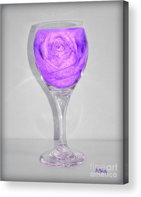 Wine Acrylic Print featuring the photograph Rose Wine by Patrick Witz