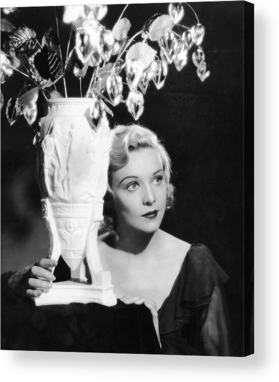 1930s Movies Acrylic Print featuring the photograph Secret Agent, Madeleine Carroll, 1936 by Everett
