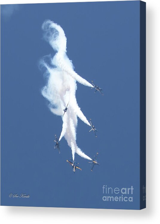 Airshow Acrylic Print featuring the photograph Separate Angels by Sue Karski