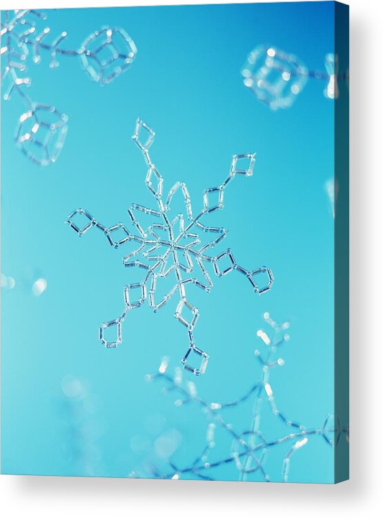 Snowflake Acrylic Print featuring the photograph Snowflake by Lawrence Lawry