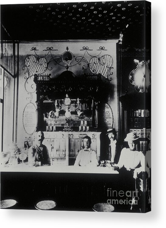 Antique Acrylic Print featuring the photograph Soda Fountain by Frank Jensen