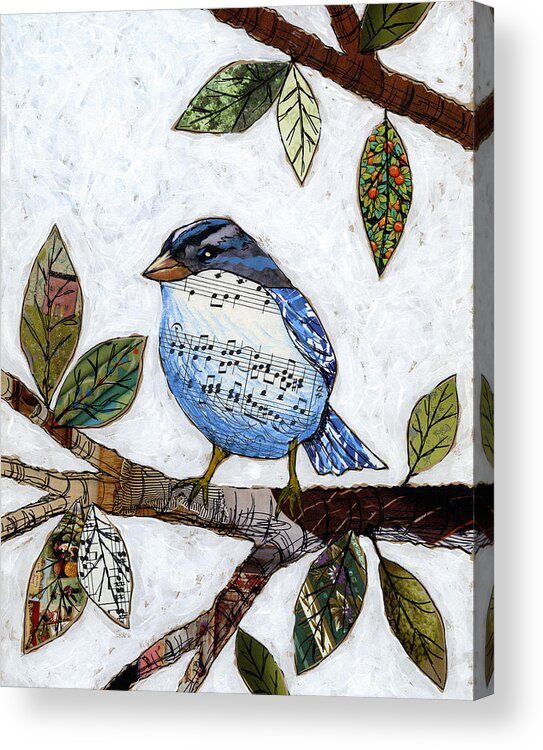 Birds Acrylic Print featuring the painting Songbird by Amy Giacomelli