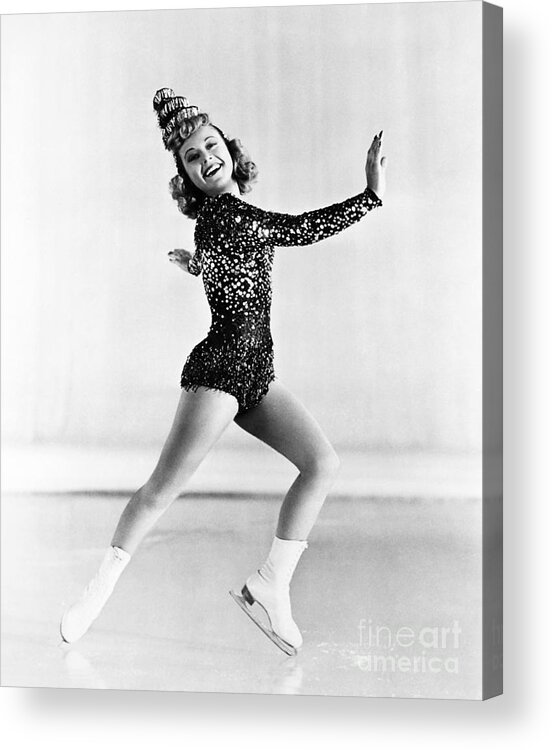 20th Century Acrylic Print featuring the photograph Sonja Henie by Granger