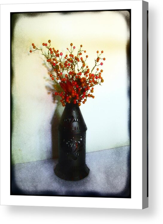 Still Life Acrylic Print featuring the photograph Still Life with Berries by Judi Bagwell