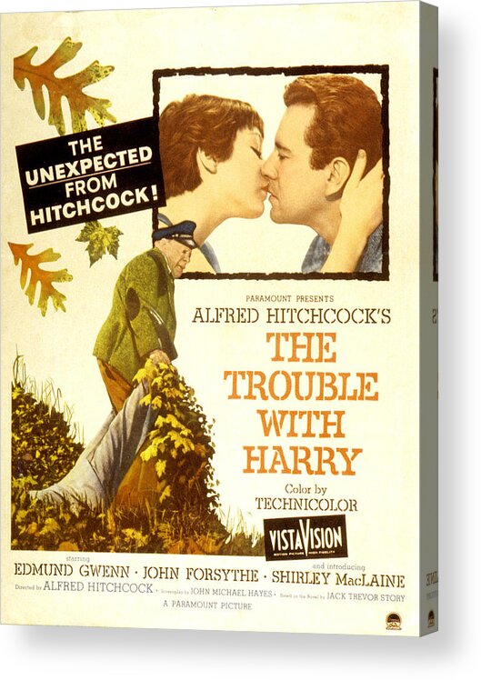 1950s Poster Art Acrylic Print featuring the photograph The Trouble With Harry, Shirley by Everett