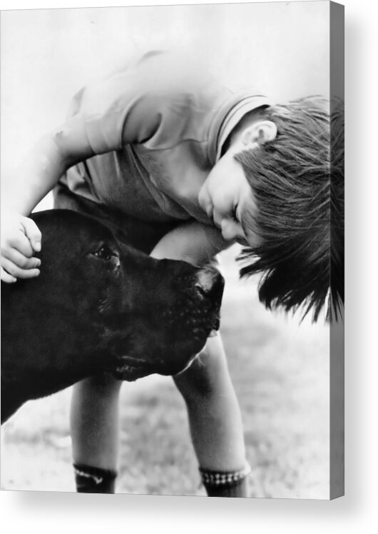Dog Acrylic Print featuring the photograph Unconditional Love by Rory Siegel