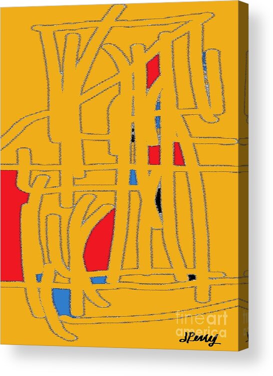 Abstract Art Prints Acrylic Print featuring the digital art Urban 5 by D Perry