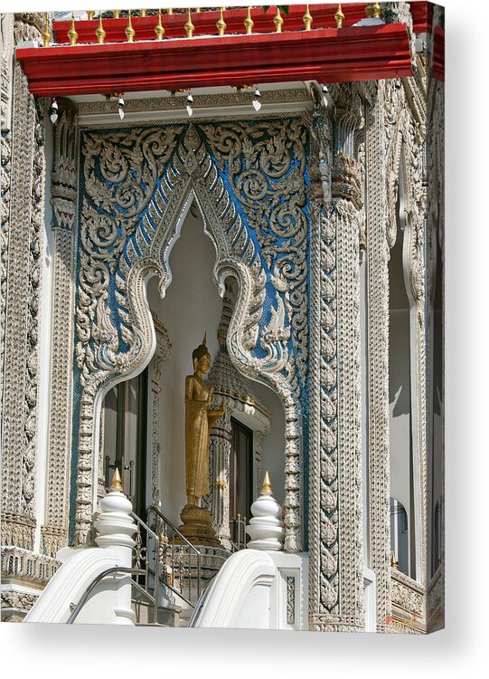 Bangkok Acrylic Print featuring the photograph Wat Suan Phlu Ubosot East Portico DTHB1133 by Gerry Gantt