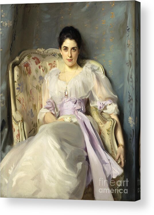 John Singer Sargent American Acrylic Print featuring the painting Lady Agnew of Lochnaw by MotionAge Designs