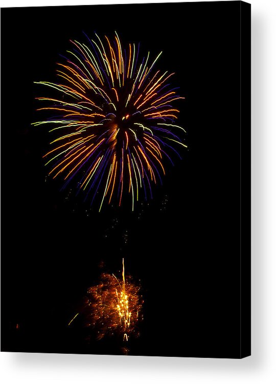 Fireworks Acrylic Print featuring the photograph 4th of July #1 by Bill Barber