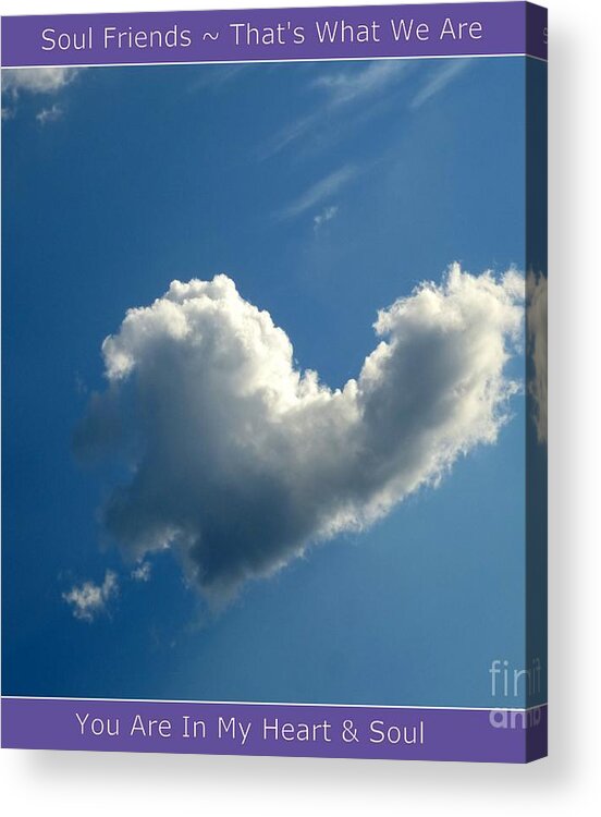 Heart Acrylic Print featuring the photograph Heart Cloud Sedona by Mars Besso