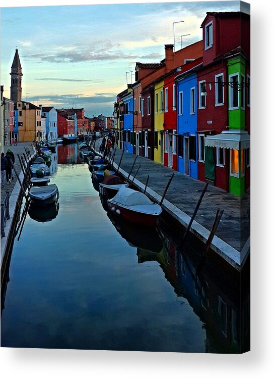  Acrylic Print featuring the photograph Venice Burano #1 by Lush Life Travel