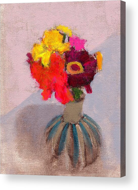 Still Life Acrylic Print featuring the painting Untitled #112 by Chris N Rohrbach