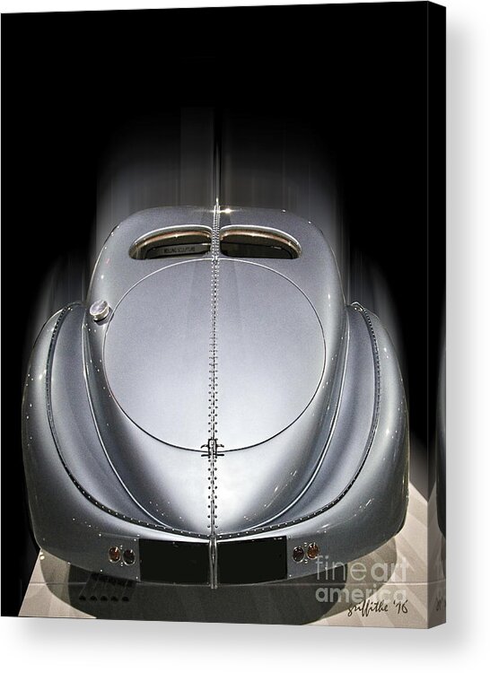 Bugatti Acrylic Print featuring the photograph 1926 Bugatti rear by Tom Griffithe