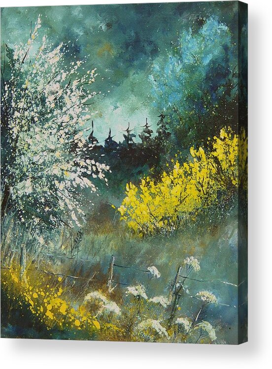 Spring Acrylic Print featuring the painting Spring #1 by Pol Ledent