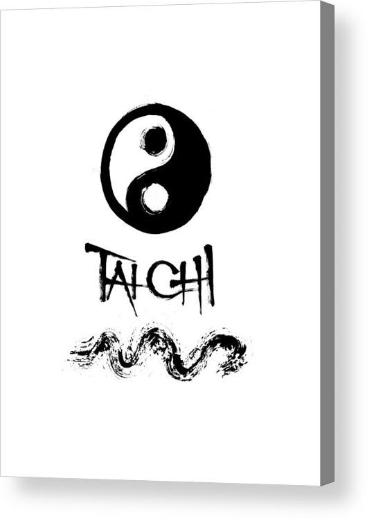 Tai Chi Acrylic Print featuring the painting Tai Chi #2 by Peter Cutler