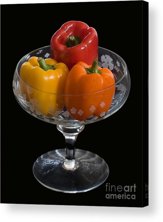 Still Life Acrylic Print featuring the photograph A Colorful Trio by Robert Pilkington