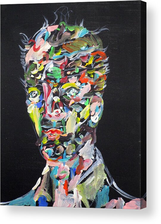 Head Acrylic Print featuring the painting A Life Full Of Oppurtunities by Fabrizio Cassetta