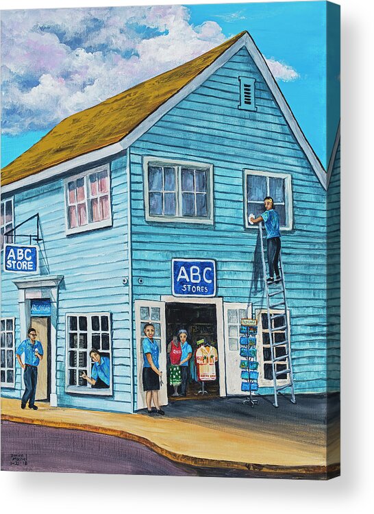 Building Acrylic Print featuring the painting ABC Store by Darice Machel McGuire