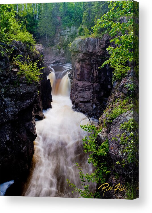 Flowing Acrylic Print featuring the photograph Above the Cauldron by Rikk Flohr