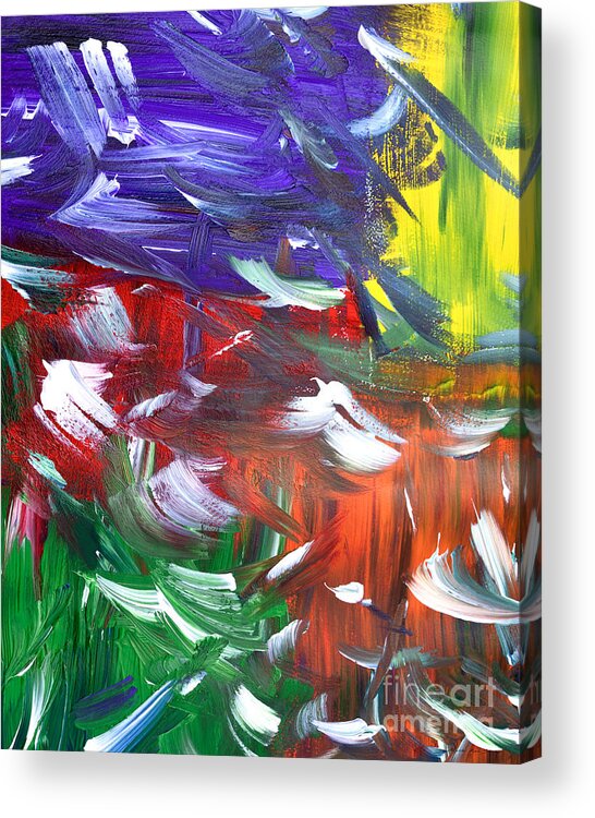 Martha Acrylic Print featuring the painting Abstract Series E1015AP by Mas Art Studio