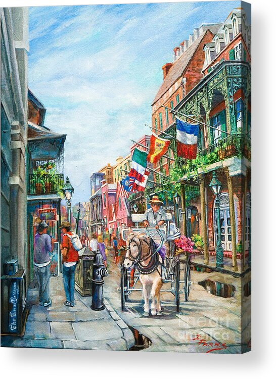 New Orleans Art Acrylic Print featuring the painting Afternoon on St. Ann by Dianne Parks