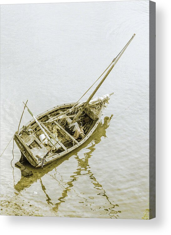 Boats Acrylic Print featuring the photograph Aground by Patrick Kain