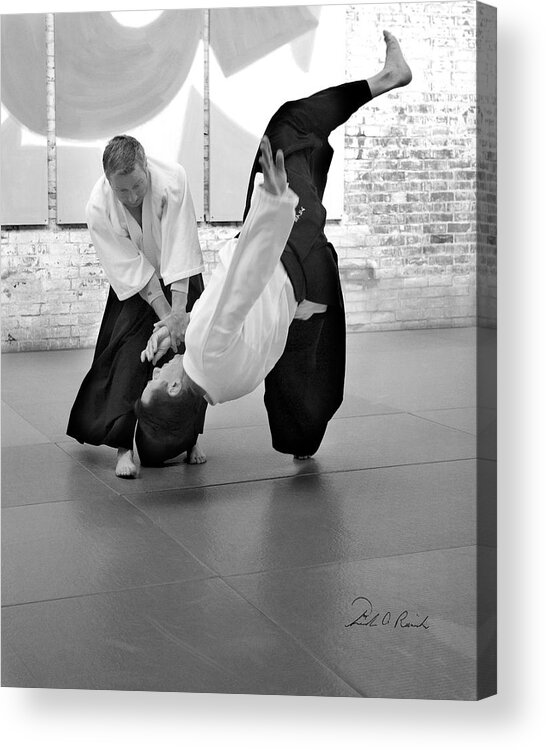 Fine Art Acrylic Print featuring the photograph Aikido Wrist Lock by Frederic A Reinecke