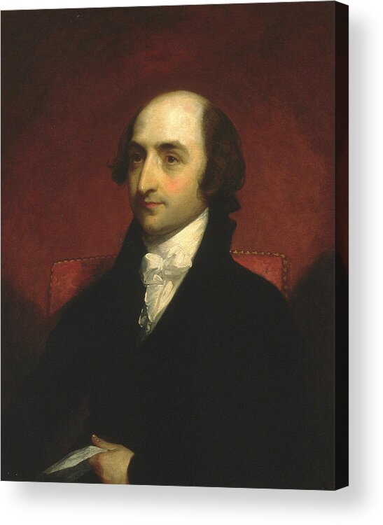American Painters Acrylic Print featuring the painting Albert Gallatin by Gilbert Stuart