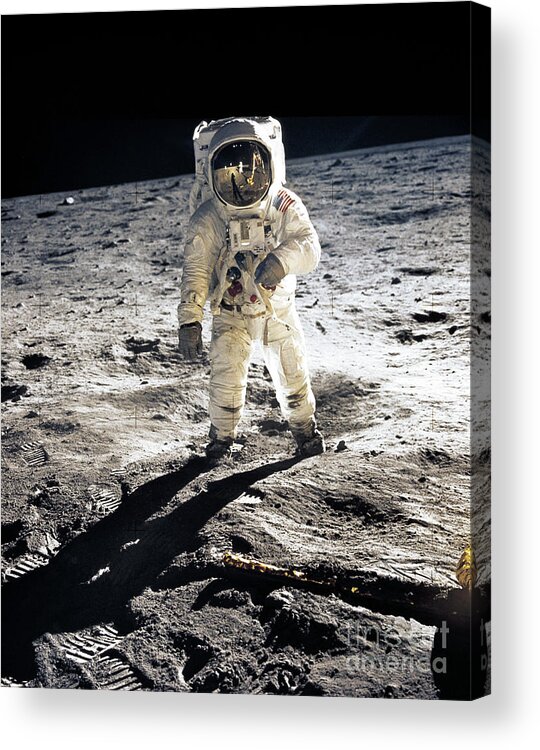 Apollo Acrylic Print featuring the photograph Astronaut by Photo Researchers
