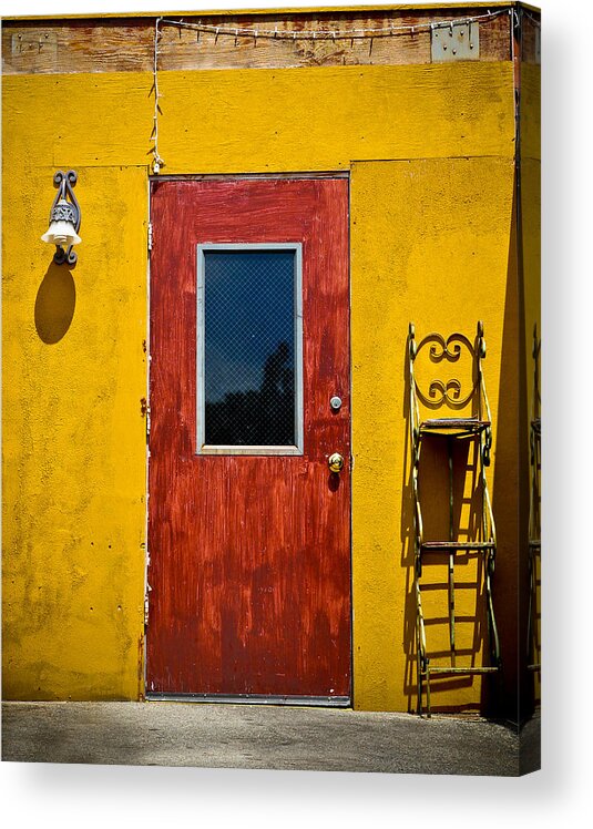 Door Acrylic Print featuring the photograph Back Door by April Reppucci