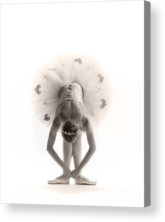 Ballet Acrylic Print featuring the photograph Ballerina bent by Steve Williams