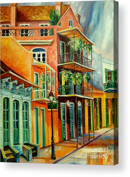 New Orleans Acrylic Print featuring the painting Beautiful Vieux Carre by Diane Millsap