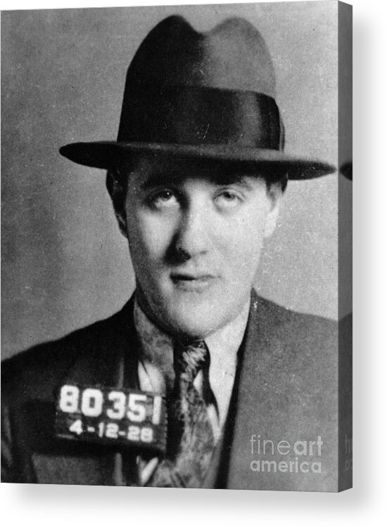 1928 Acrylic Print featuring the photograph Benjamin Bugsy Siegel Mugshot by Granger