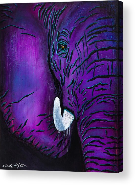 Acrylic Acrylic Print featuring the painting Big Bull by Dede Koll