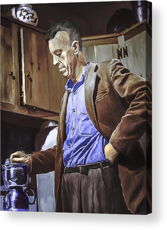 Painting Acrylic Print featuring the painting Bill Wilson by Rick Mosher