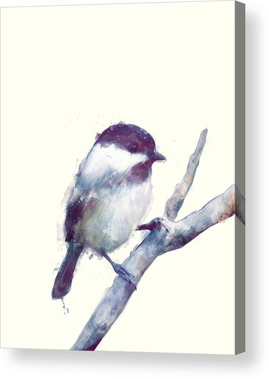 Bird Acrylic Print featuring the painting Bird // Trust by Amy Hamilton