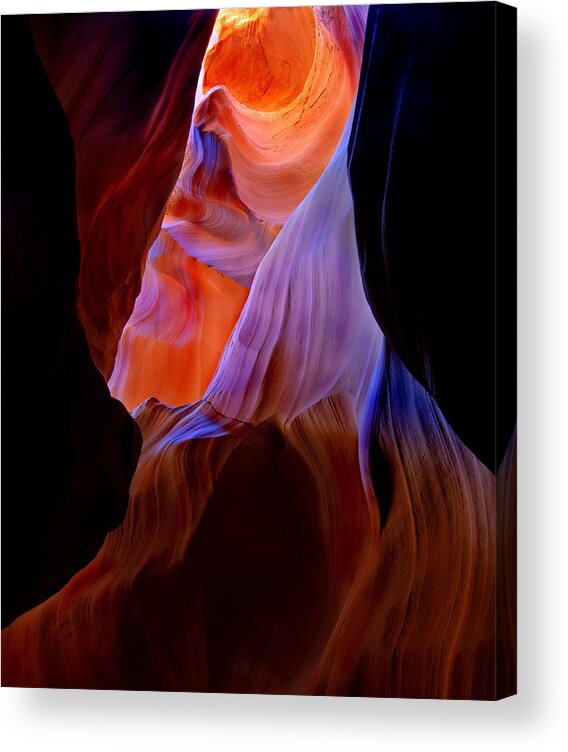 Canyon Acrylic Print featuring the photograph Bottled Light by Michael Dawson
