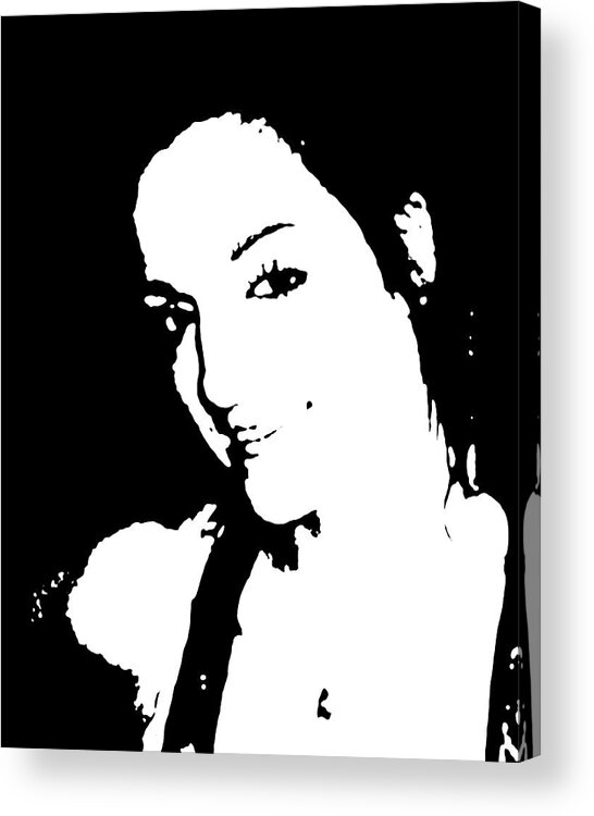 Portrait Acrylic Print featuring the digital art Brittney by James Granberry