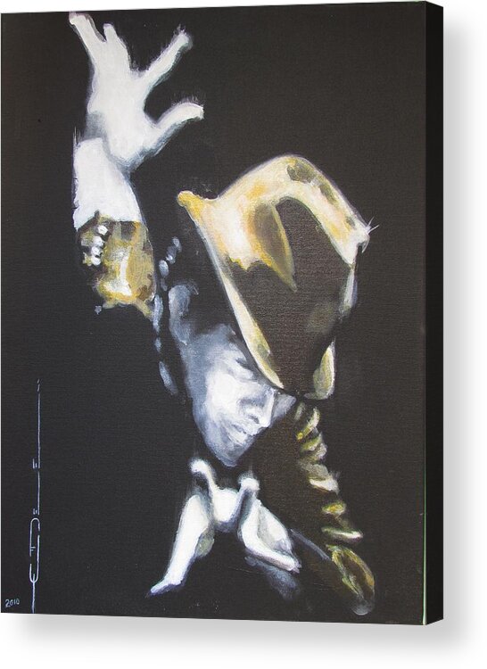 Tom Waits - American Singer-songwriter Acrylic Print featuring the painting Burma Shave 1979 by Eric Dee