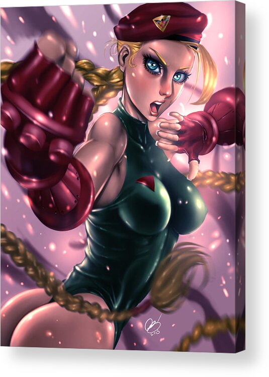  Acrylic Print featuring the drawing Cammy by Pete Tapang