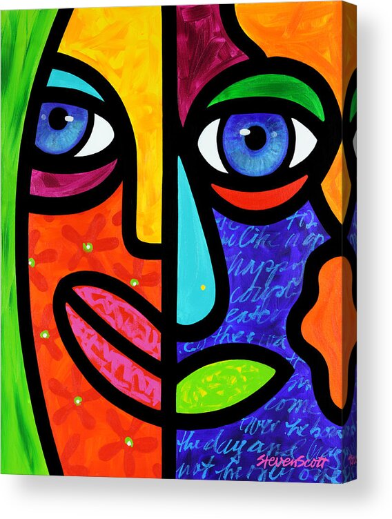 Eyes Acrylic Print featuring the painting Candy Dandee by Steven Scott