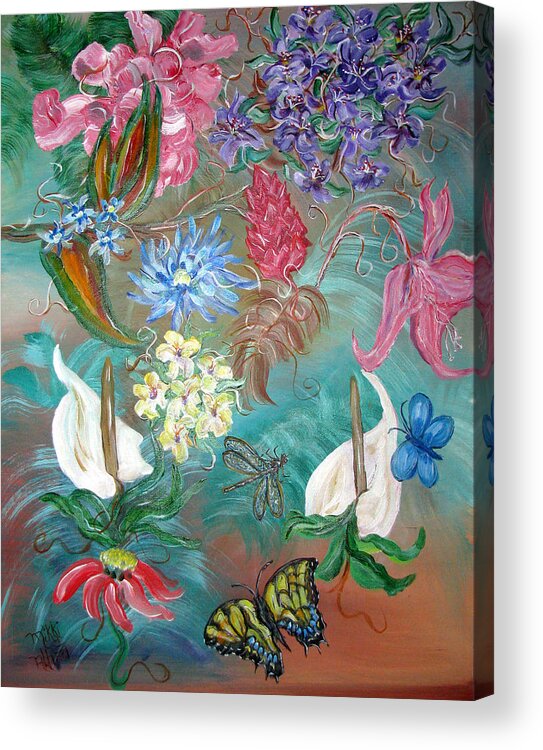 Fantasy Acrylic Print featuring the painting Caribbean Delight by Mikki Alhart