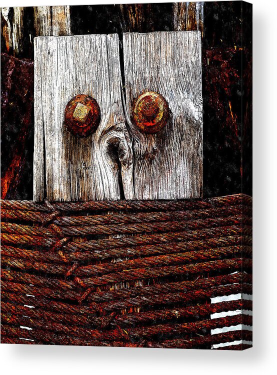 Anthropomorphic Acrylic Print featuring the painting Censorship 2 by Rick Mosher