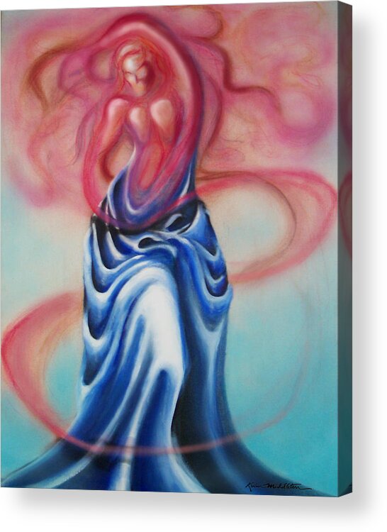 Female Acrylic Print featuring the painting Change by Kevin Middleton