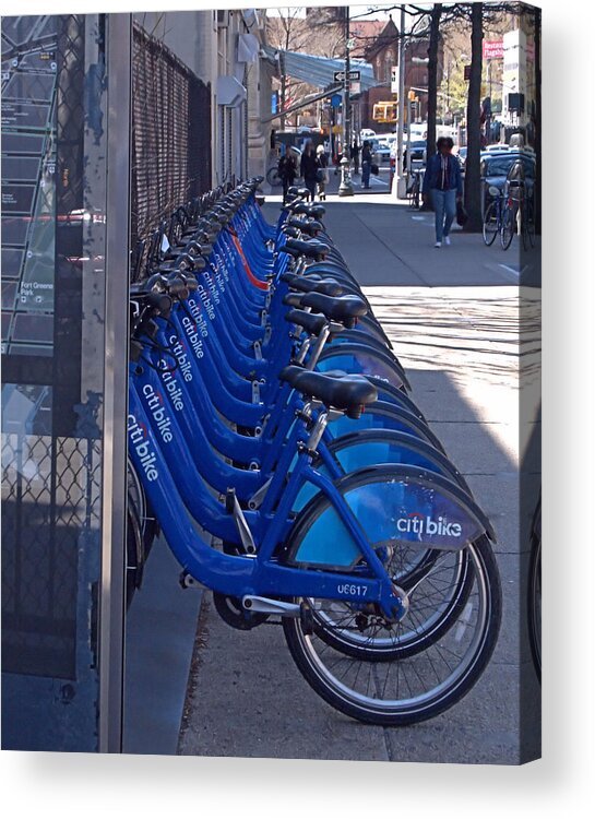 Citibike Acrylic Print featuring the photograph Citibike by Newwwman