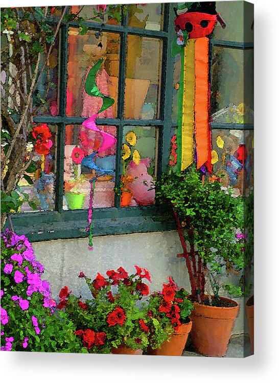 Window Acrylic Print featuring the photograph Colorful Window by M Kathleen Warren