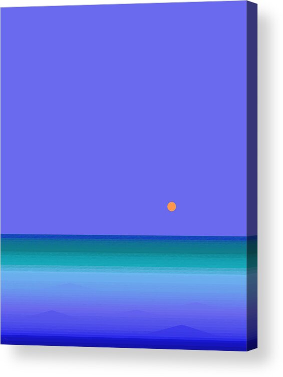 Colors Of Water Acrylic Print featuring the digital art Colors of Water by Val Arie