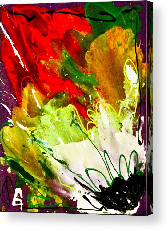 Acrylic Acrylic Print featuring the painting Connection by Maria Iurescia