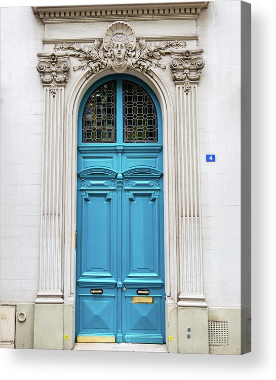 Door Photography Acrylic Print featuring the photograph Doors NO. 4 - Paris, France by Melanie Alexandra Price